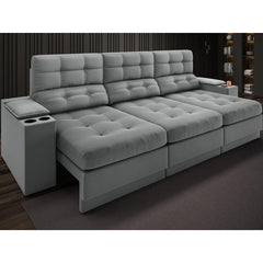 SOFÁ RECLINÁVEL + PORTA COPOS